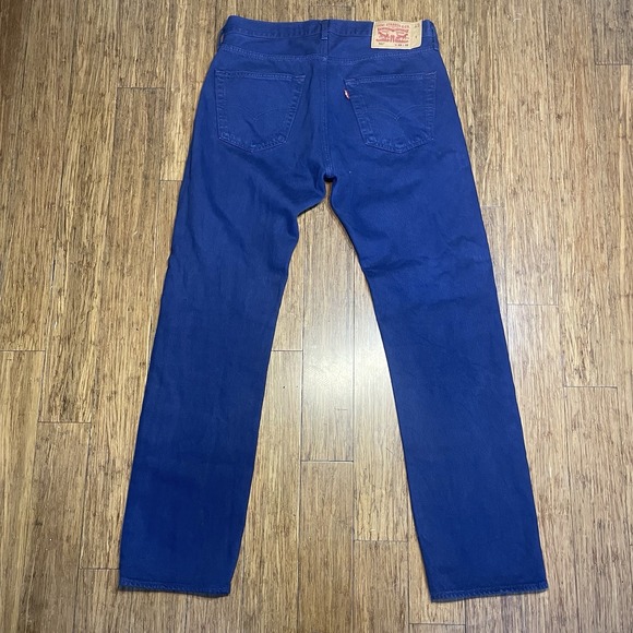 Levis 501 XX Jeans‎ Mens 33x32 Blue Classic Straight Button Fly Denim - Picture 1 of 5